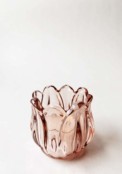 Lysglass Tulipan rosa Rosa