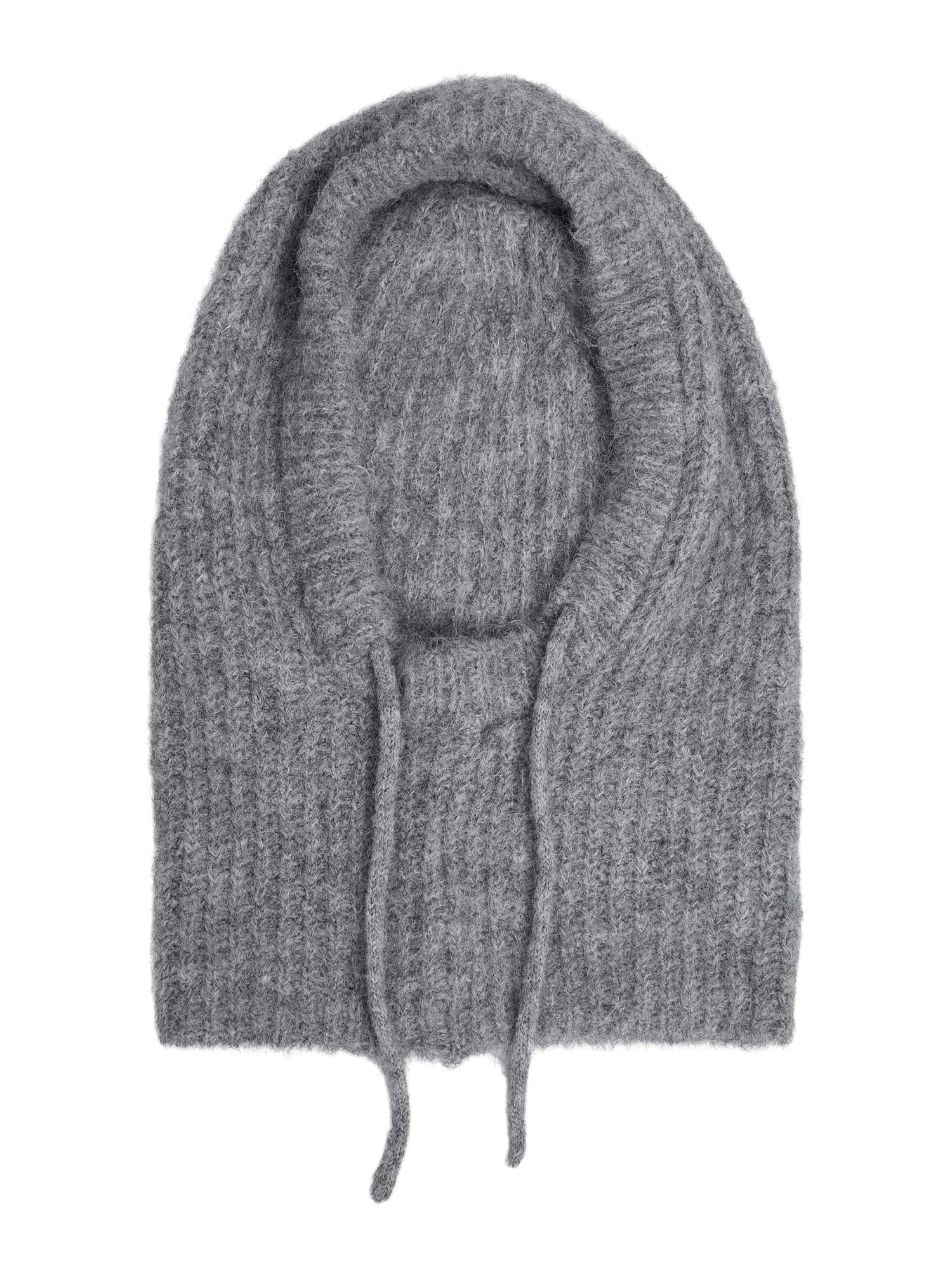 Objmilu Knit Balaclava Noos Mellomgrå