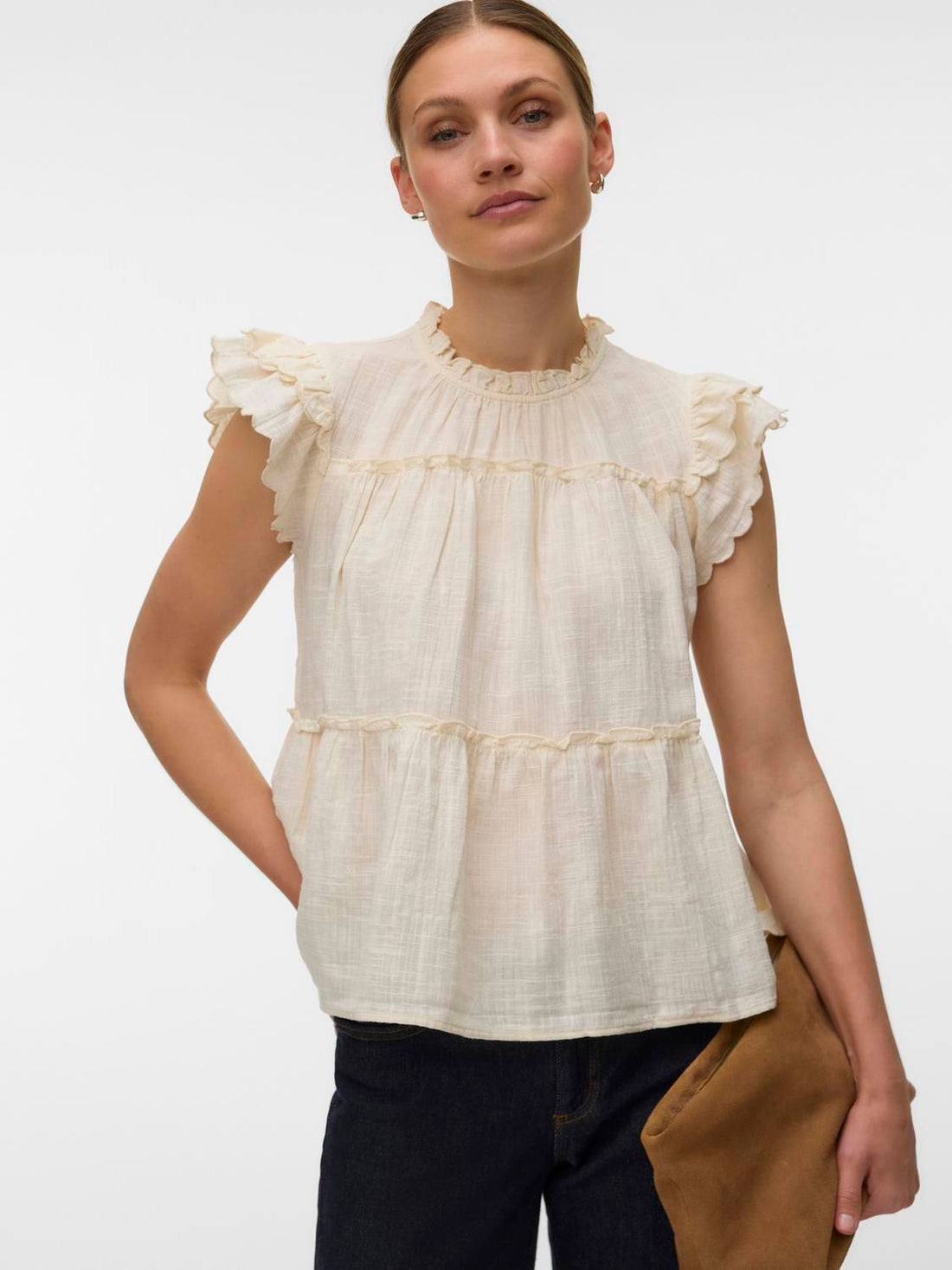 Vmmie Sl Top Wvn Noos Beige