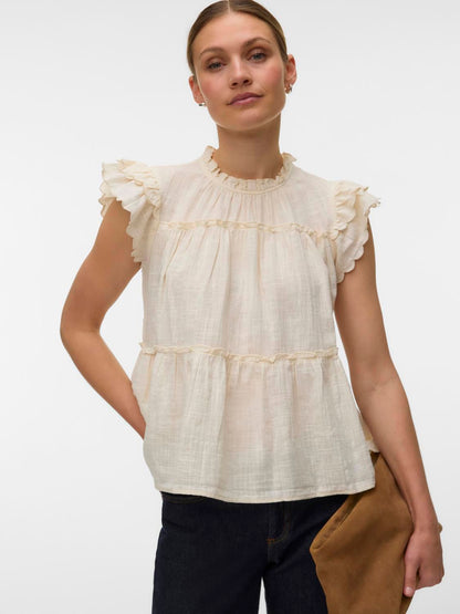 Vmmie Sl Top Wvn Noos Beige