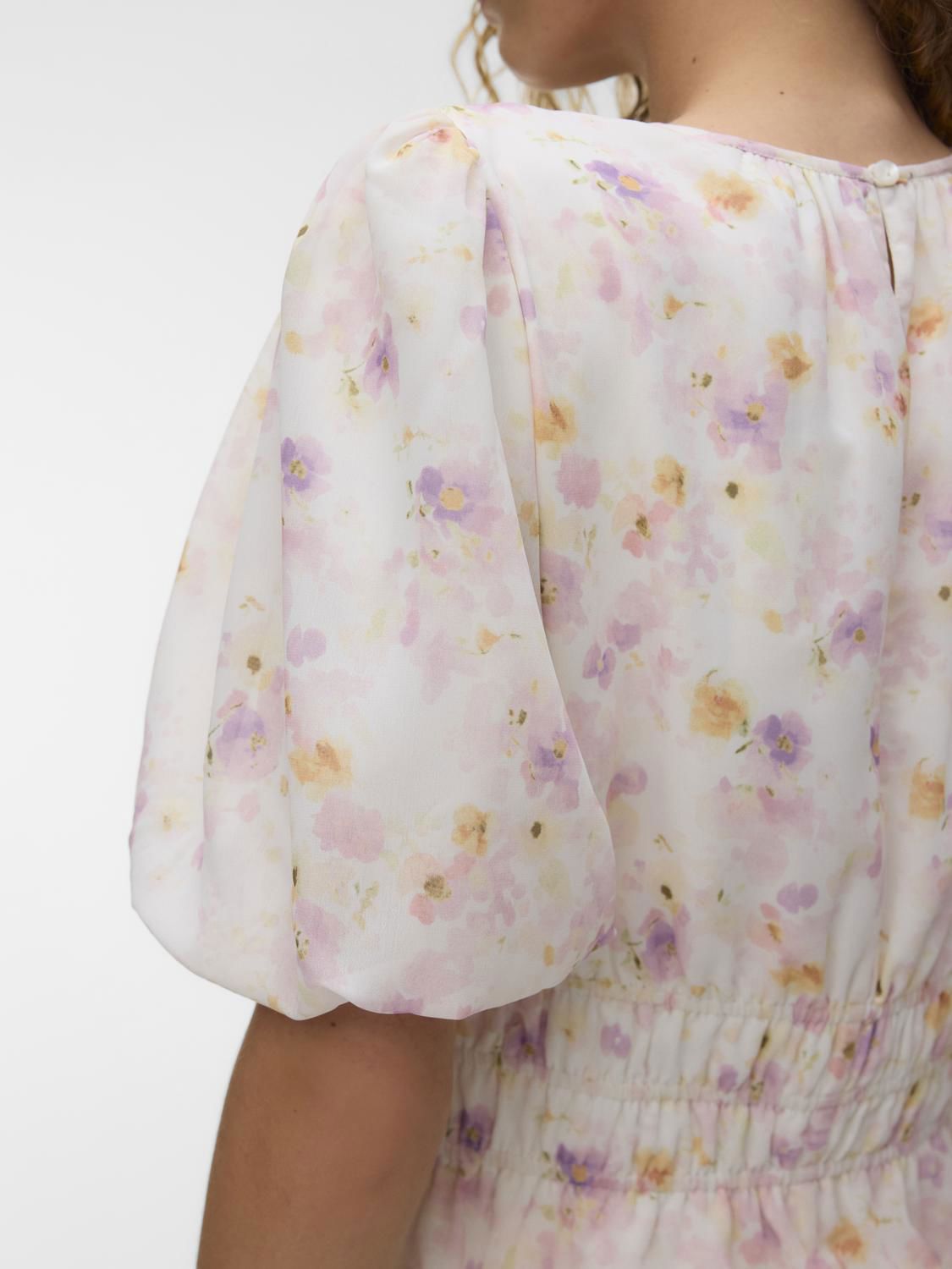 Awtaliha 2/4 O-Neck Smock Top
