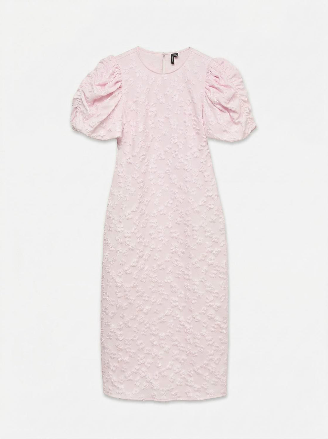 Vmfia Ss O-Neck Midi Dress Exp Rosa