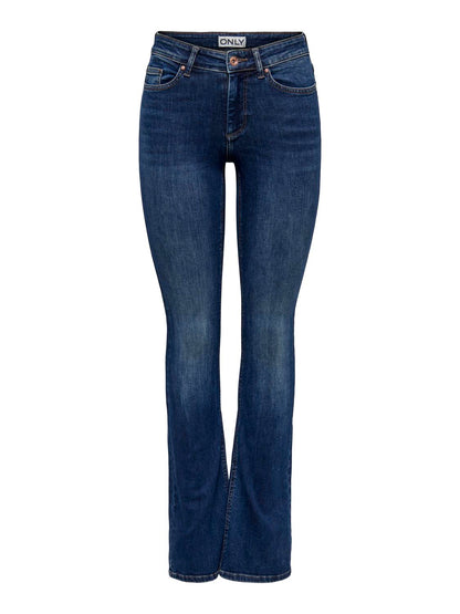Onlblush Mid Flared Dnm Tai021 Noos Blå