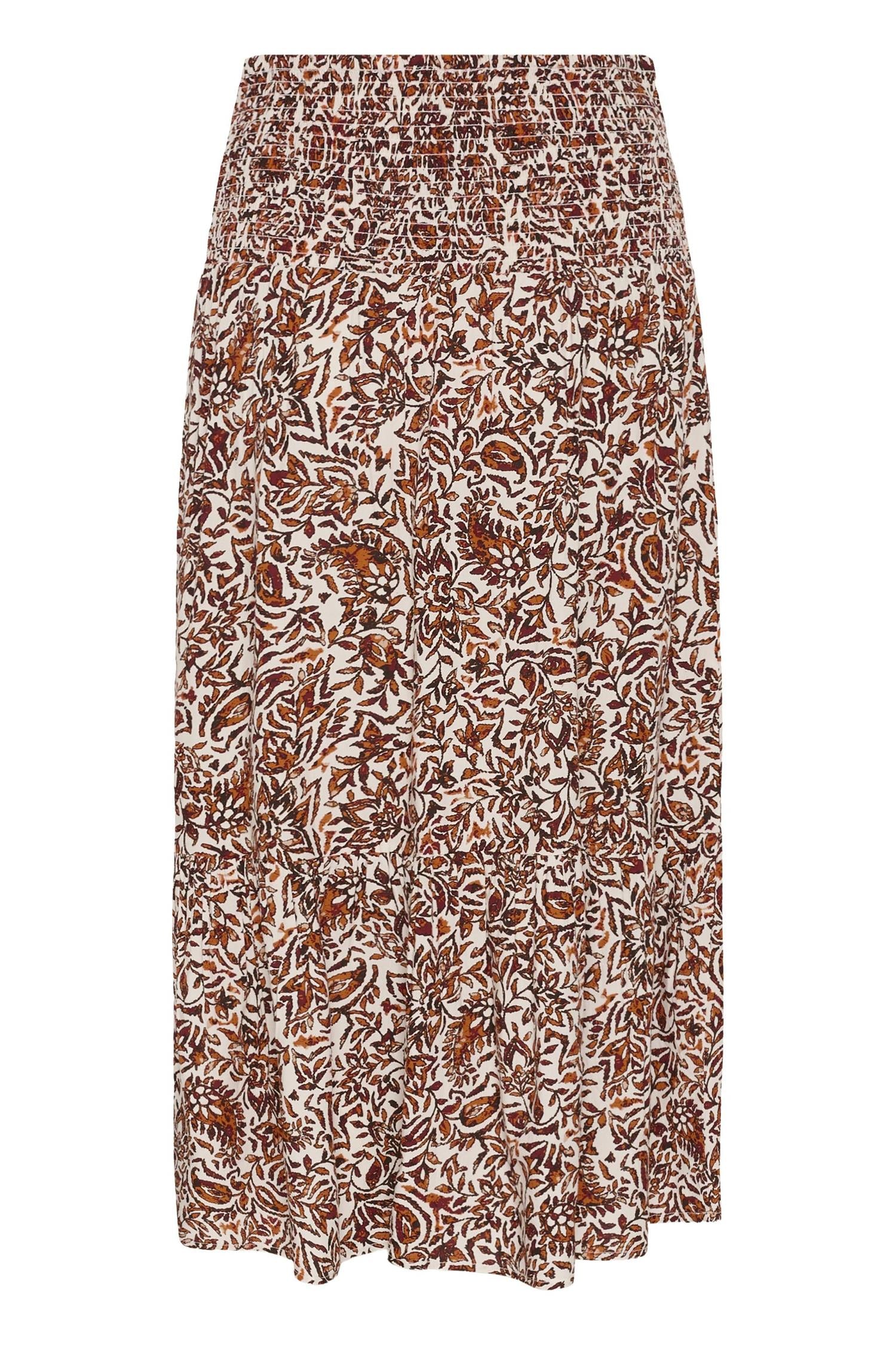 Crtiah Mid Calf Skirt Oransje