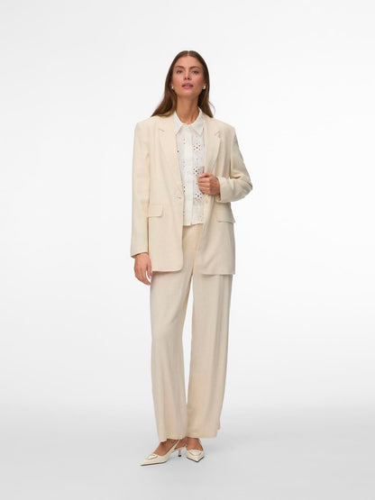 Vmsissevera Ls Blazer Beige