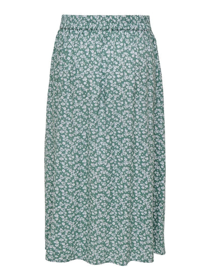 Onlmilano Aop Life Long Skirt Wvn Noos Grønn