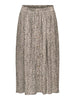Onlmilano Aop Life Long Skirt Wvn Noos Brun