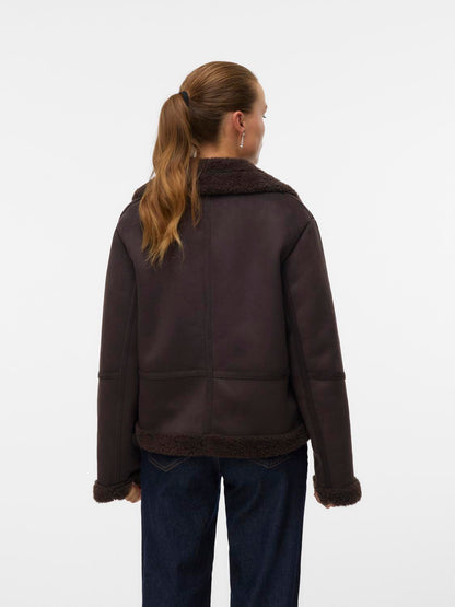 Vmharper Short Jacket Brun