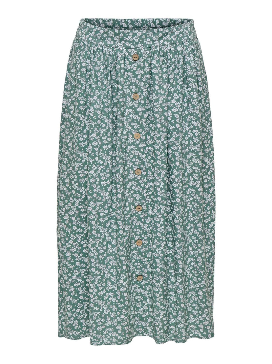 Onlmilano Aop Life Long Skirt Wvn Noos Grønn
