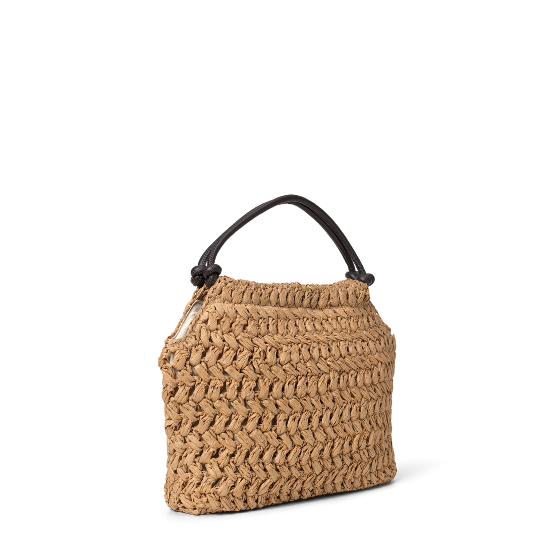 Day Creased Straw Bag S Beige