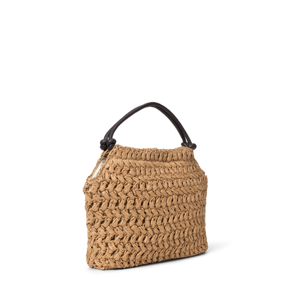 Day Creased Straw Bag S Beige