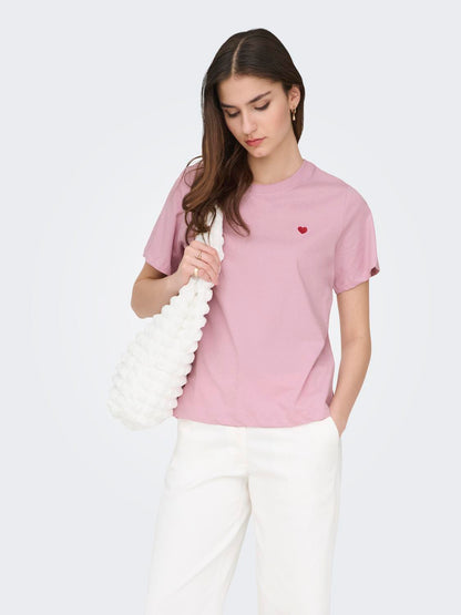 Jdypisa S/s Print Top Jrs Noos Rosa