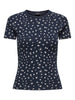 Jdylucky S/s O Neck Top Jrs Noos Blå