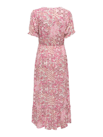 Onlchianti S/s Long Dress Wvn Noos Hvit