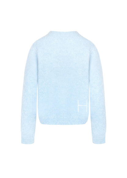 Pernille Short Cardigan Blå