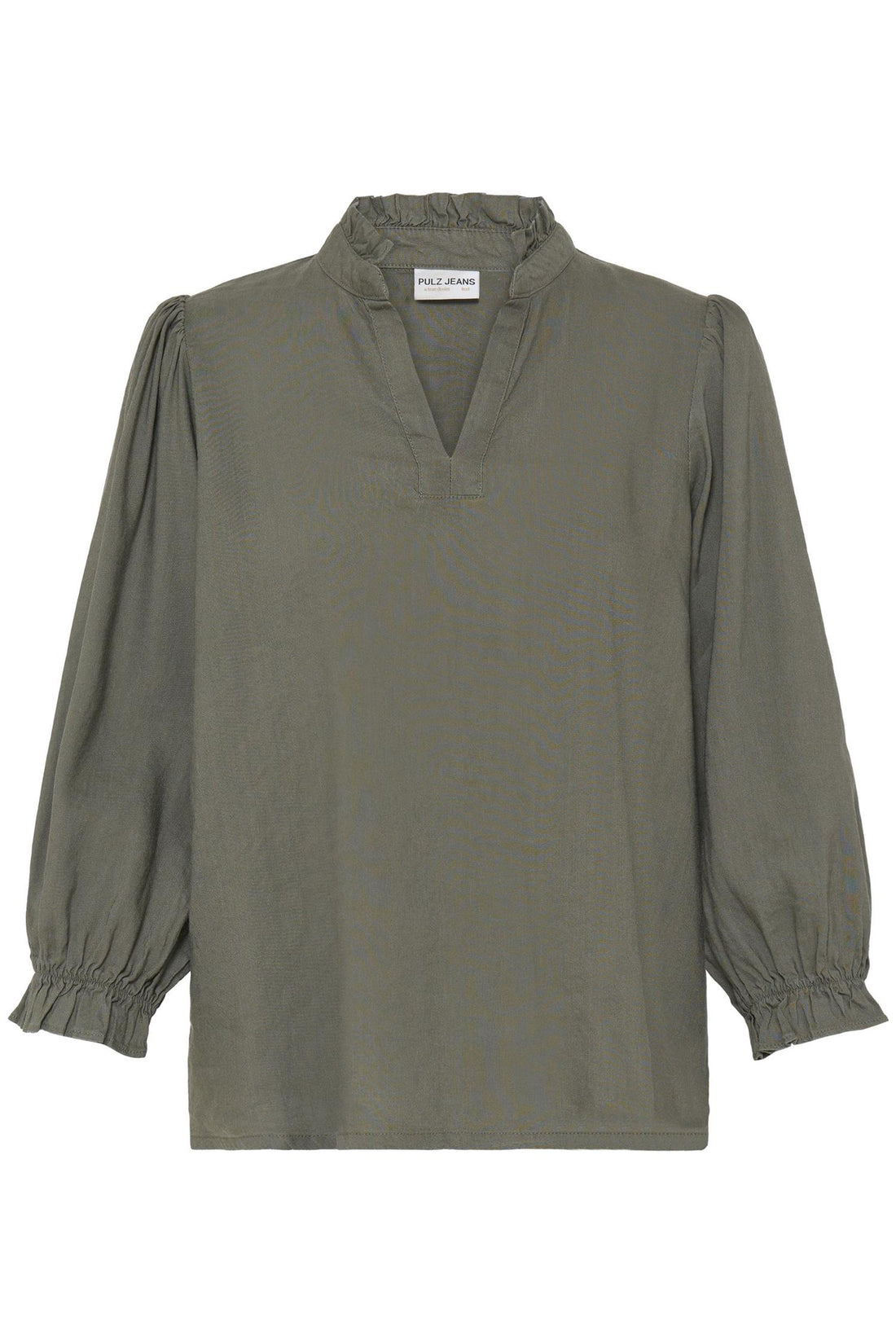 Pzluca Frill Blouse Grønn