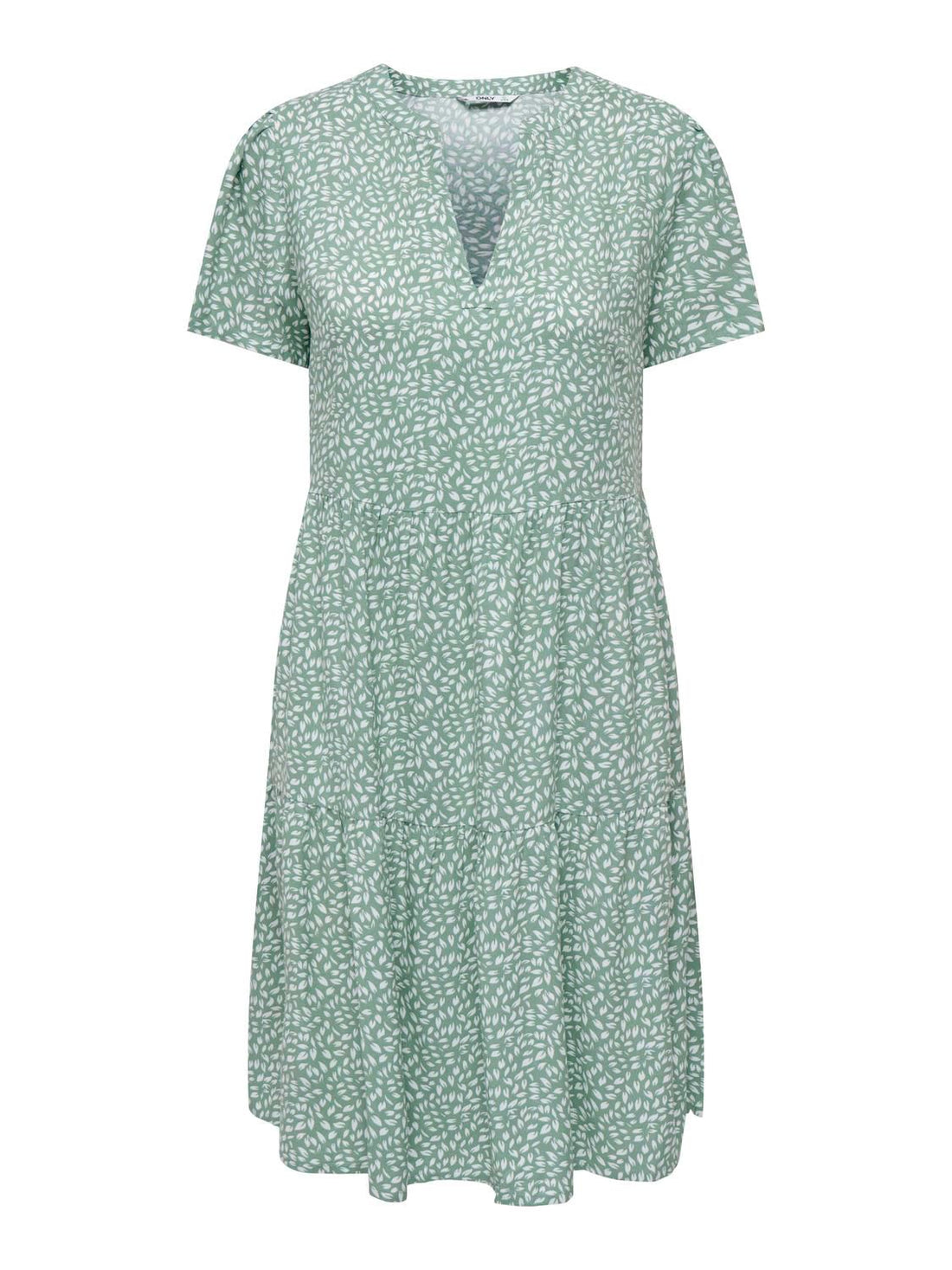 Onlzally S/s Thea Dress Noos Wvn Grønn