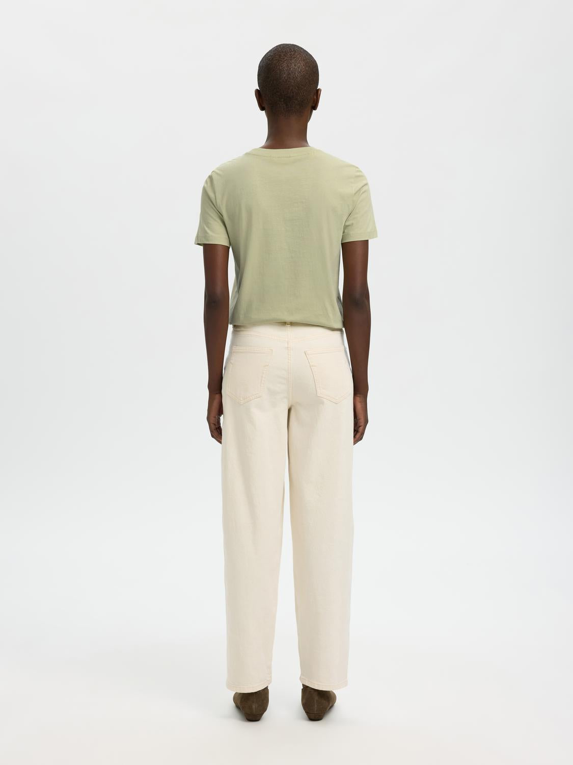 Slwmyessential Ss O-Neck Tee Noos Grønn