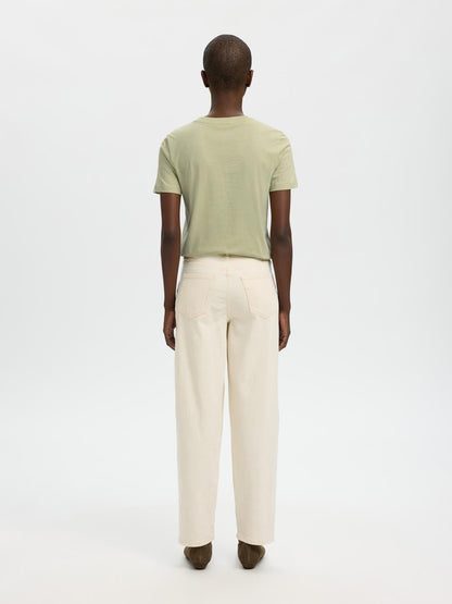 Slwmyessential Ss O-Neck Tee Noos Grønn