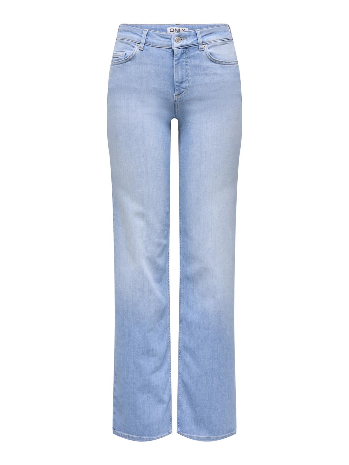 Onlblush Mid Straight Dnm Rea828 Noos Blå
