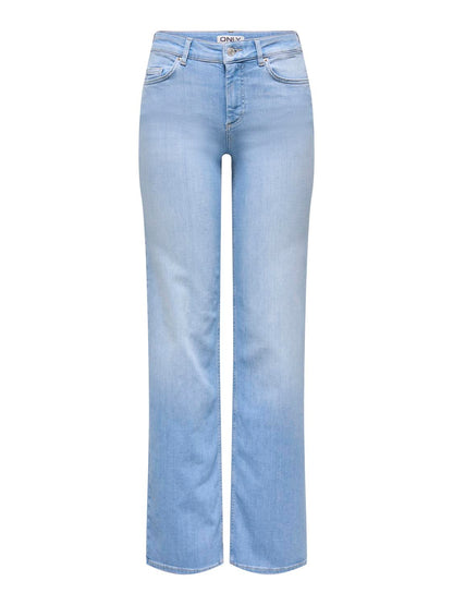Onlblush Mid Straight Dnm Rea828 Noos Blå