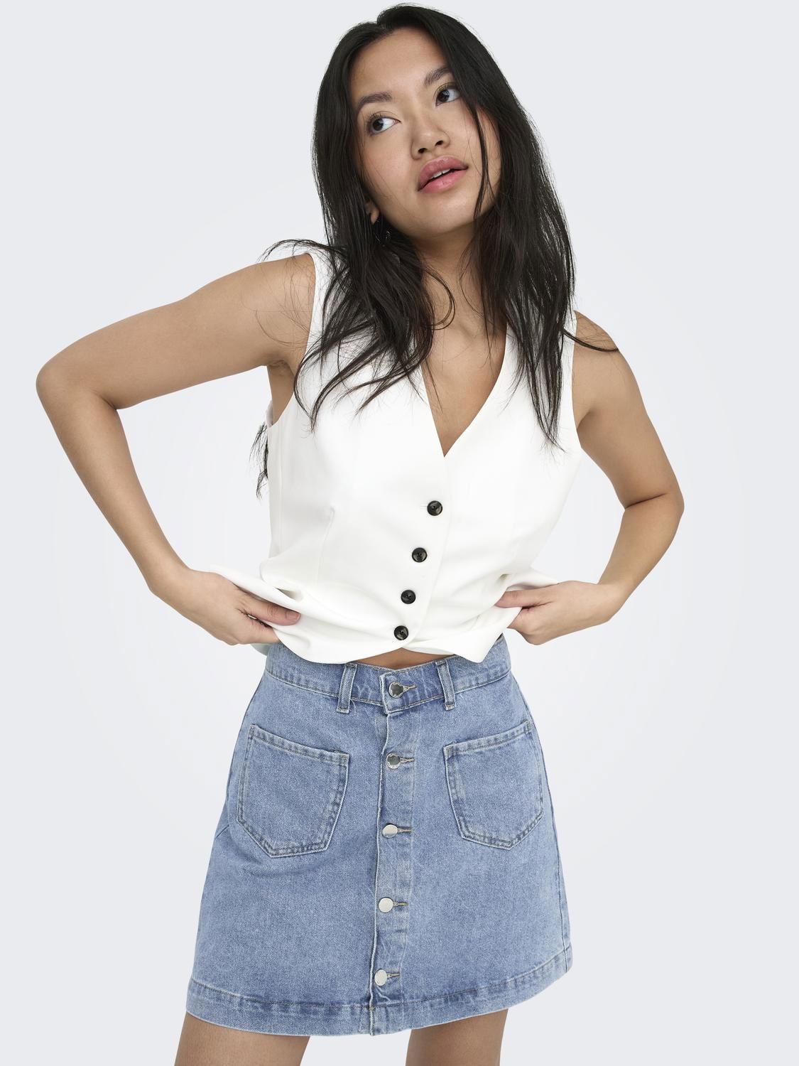 Onlamazing Hw Skirt Tai Dnm Noos Blå