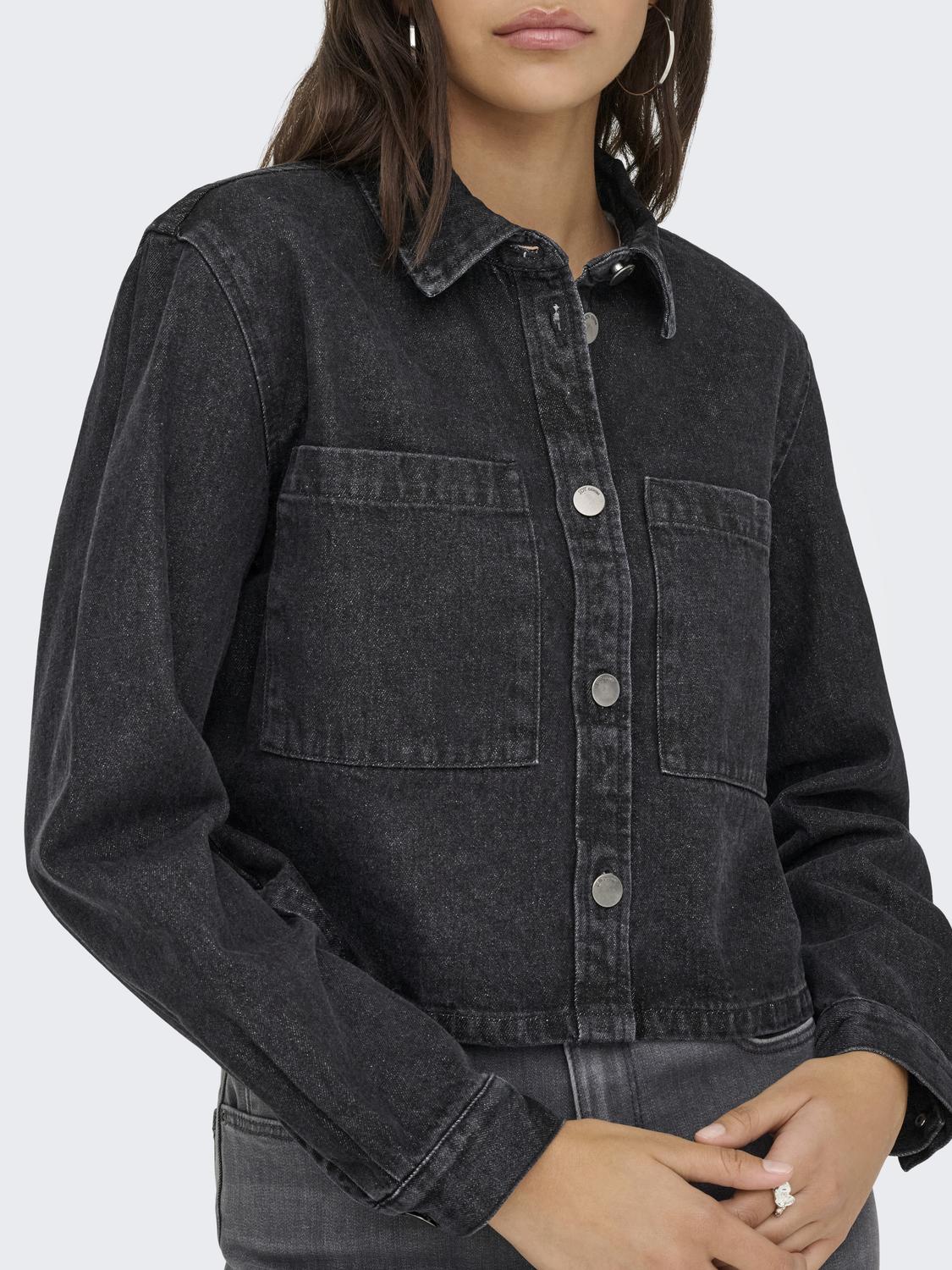 Jdymarly L/s Boxy Shacket  Dnm Noos Sort