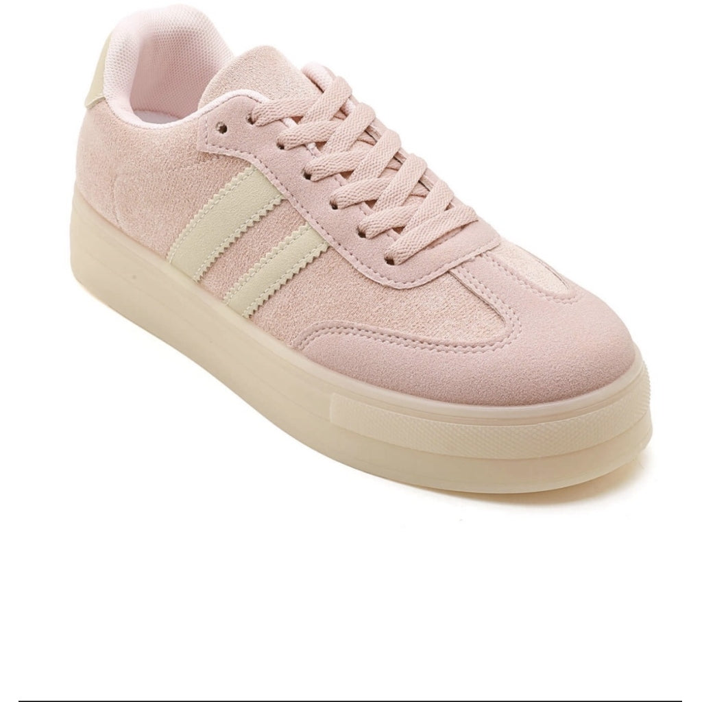 SNEAKERS W/STRIPES Rosa