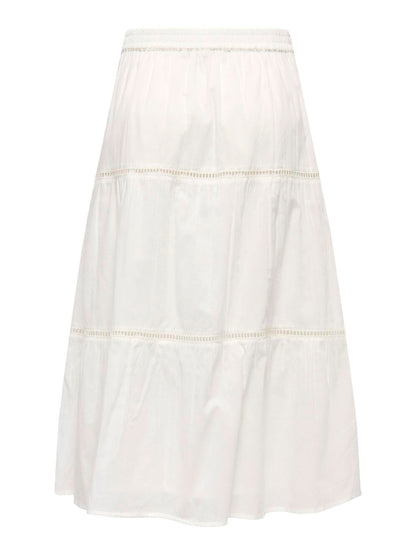 Onlisabella Long Skirt Wvn Hvit