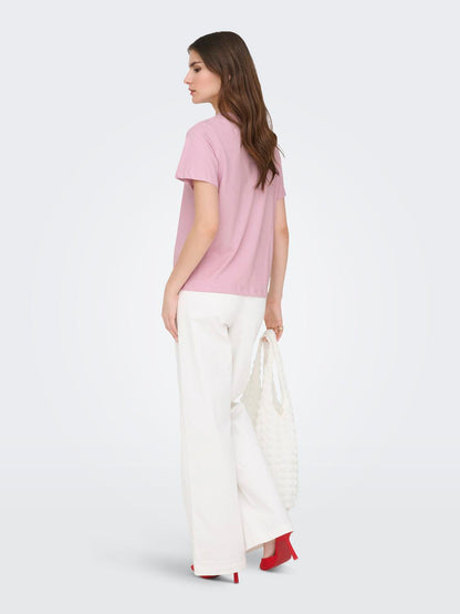 Jdypisa S/s Print Top Jrs Noos Rosa