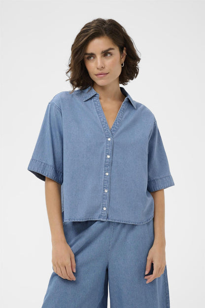 Kajade Denim Shirt Blå