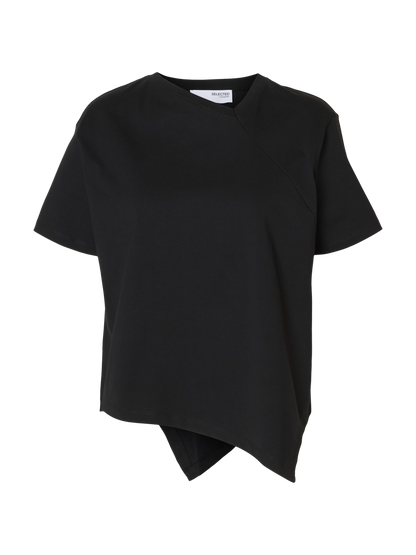 SLFMILA SS ASSYMETRIC TEE Sort