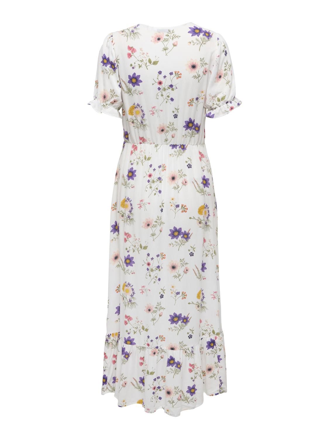 Onlchianti S/s Long Dress Wvn Noos Hvit