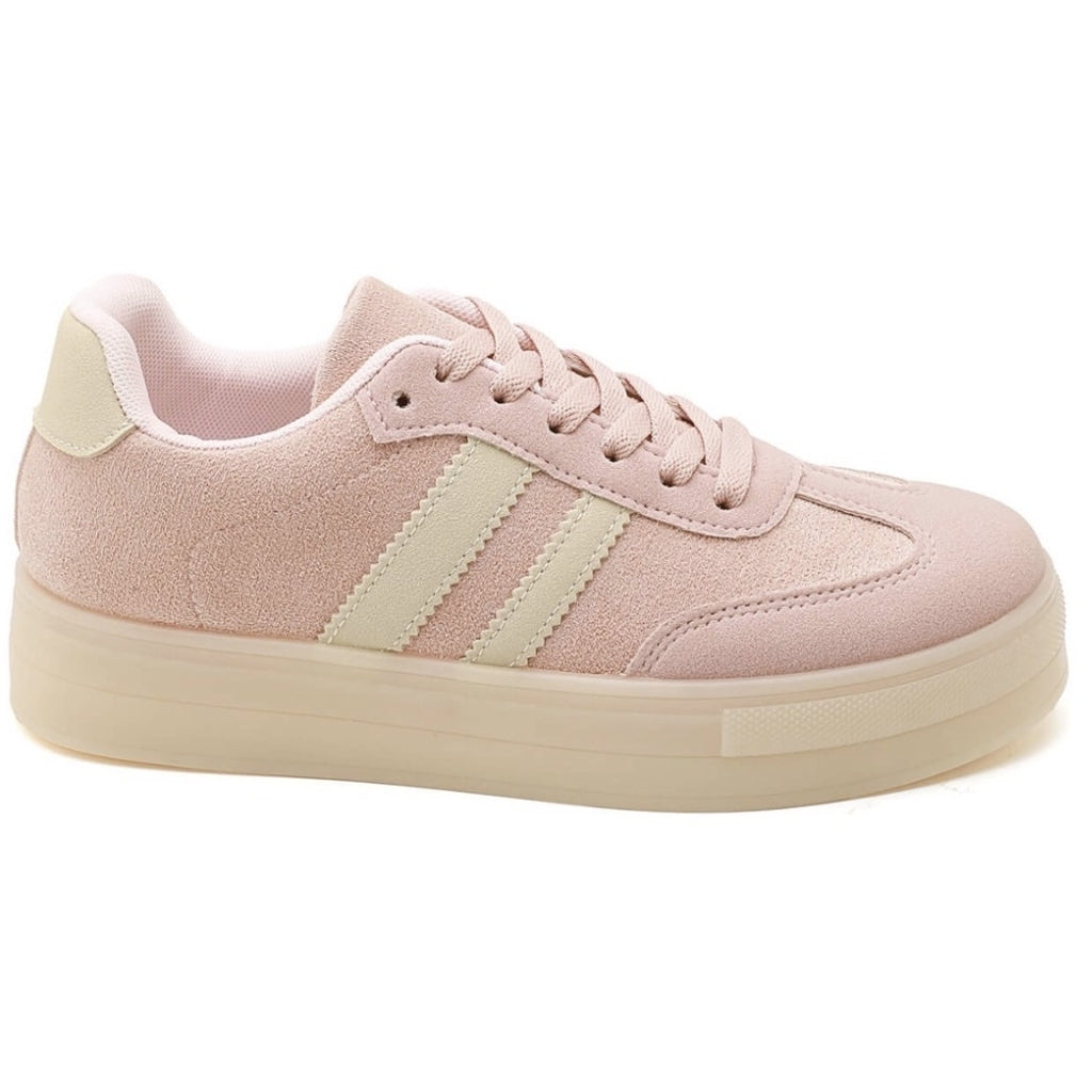 SNEAKERS W/STRIPES Rosa