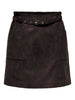 Onldiane Heidi Life Faux Suede Skirt Otw Mellomgrå