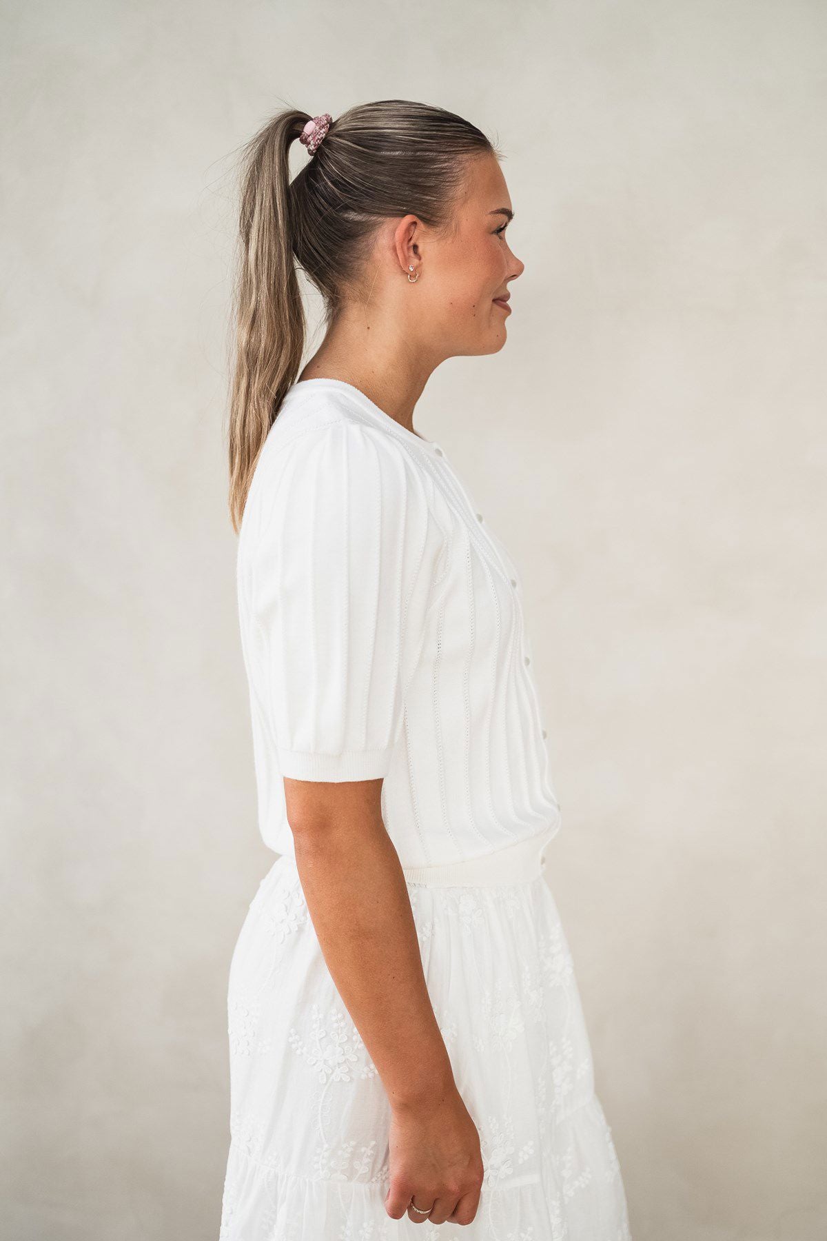 Rausguru 2/4 Cardigan Hvit