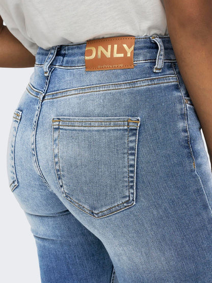 Onlblush Mid Flared Dnm Tai467 Noos Blå