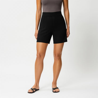 Light Ponte Shorts Svart