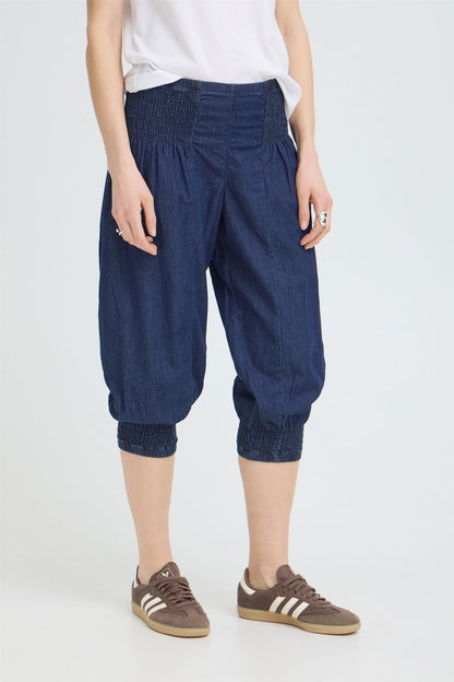 Pzjill Denim Capri Blå
