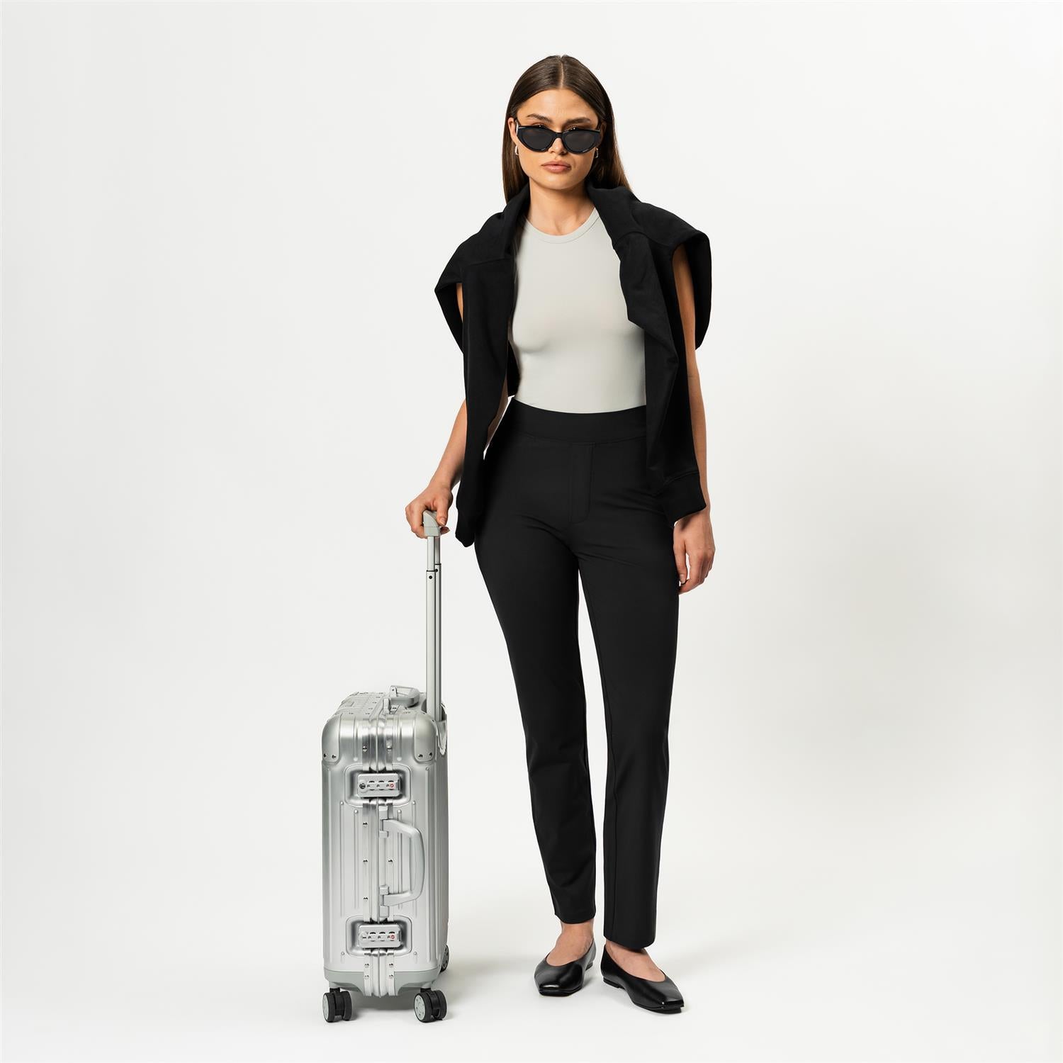 Asana Slim Pant Svart