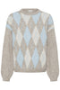 Sbargyle R Knit Blouse Blå