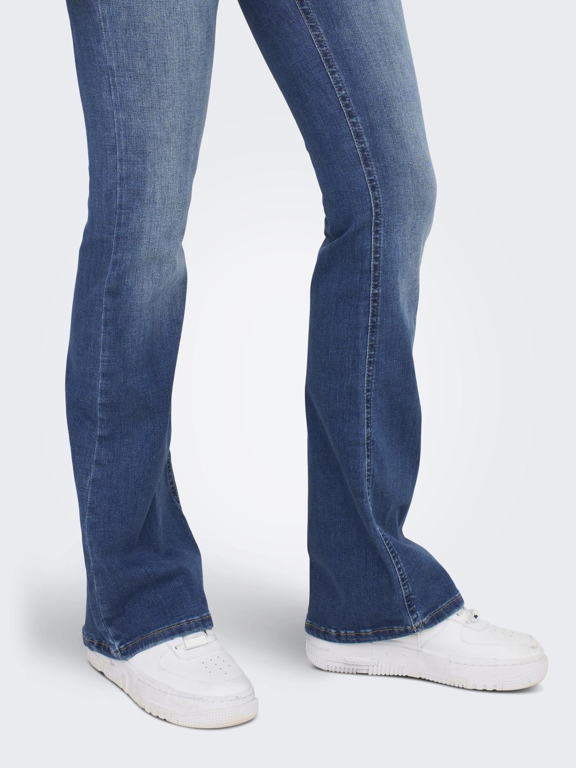 Onlblush Mid Flared Dnm Rea1319 Noos Blå