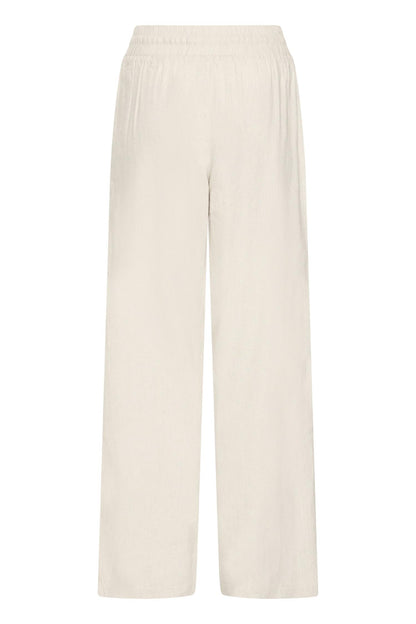 Pzluca Pant Full Length, Wide Beige