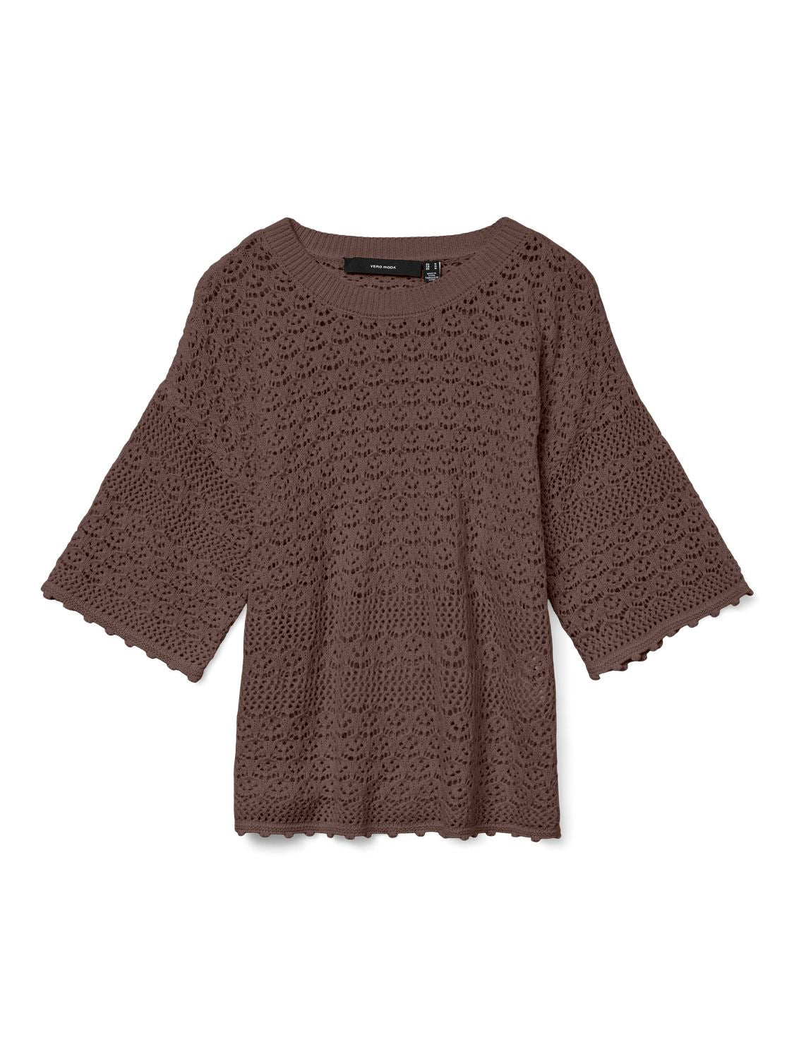 Vmmanila 2/4 O-Neck Pullover Brun