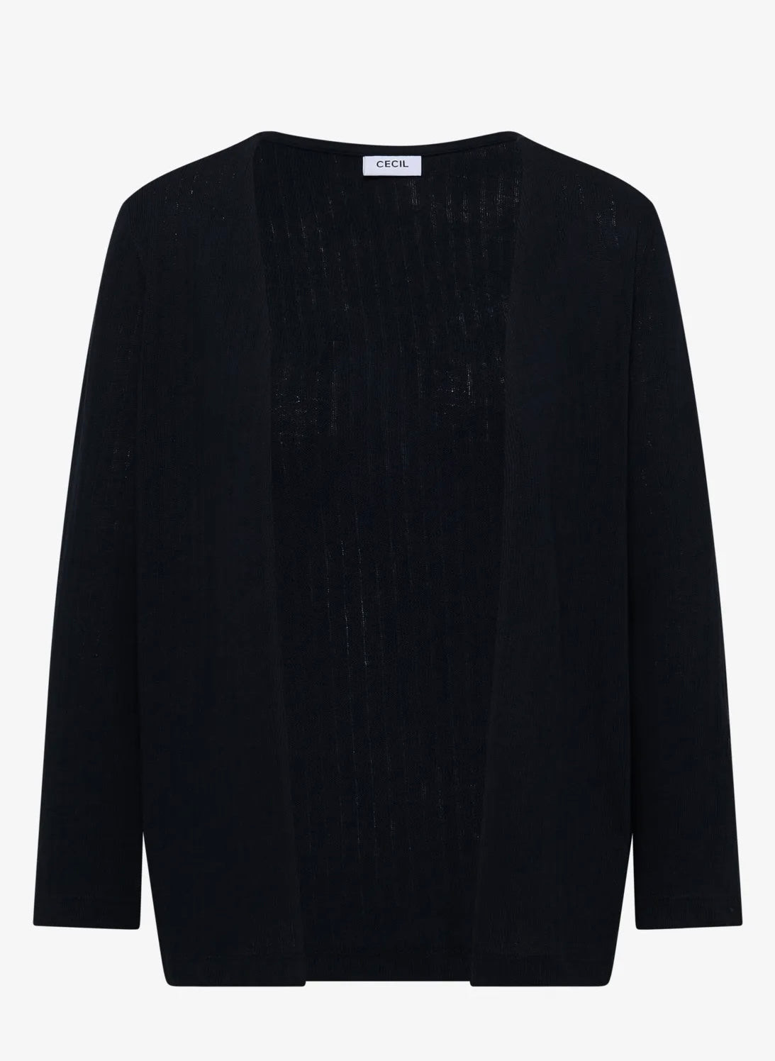 Open knit jacket Blå