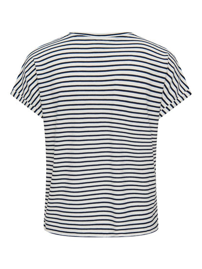 JDYSISSY S/S O-NECK TOP JRS NOOS Hvit