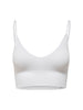 Onlvicky Rib Seamless Vneck Top Noos Acc Hvit
