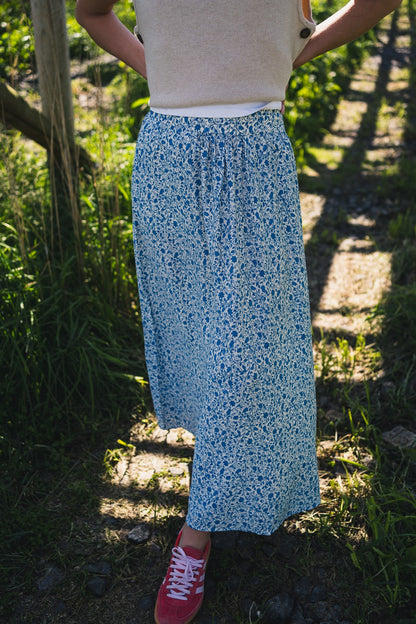 Rausastrid Hw Skirt Aop Blå
